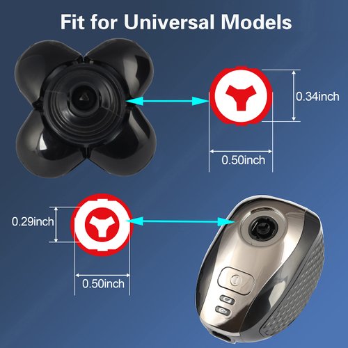 5 Blades Shaver Replacement Heads for Bald Men Easy to Clean Electric Shaver with Blade Cover