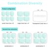 Pill Organizer SOFISO 4/6 Grid Free Assembly Travel Medicine Organizer 10 Day Pill Organizer Portable Pill Box Waterproof Pill Case Daily Medication Carry Case for Vitamins, Fish Oils, Supplements
