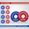 Outdoor Washer Toss Rings Game | Set of 8 Replacement washers | Plastic Coated Metal |Bullseye Pitching Lawn Game| Game Acessories 2.5 inches Washers| Christmas Board Games| Secret Santa Gifts