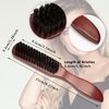 2 Pack Boar Bristle Brush for Slicking Back, Teasing, and Styling Fine or Thick Hair, Beard for Women and Men