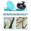 YQBOOM Shampoo Brush Scalp Massager 2 Pcs Silicone Shower Brush Hair Manual Dandruff Brush Waterproof Hair Scrub Tool for Wet Dry Hair Ladies Men Black Blue