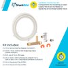 SharkBite Faucet Connection Kit with Angle Stops, Push to Connect Brass Plumbing Fittings, PEX Pipe, Copper, CPVC, PE-RT, 25087