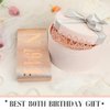 RUMIA Rose Gold 80th Birthday Crown & Sash for Women Glitter 80th Rhinestone Tiara Made in 1944 Sash 80th Birthday Gifts for Women 80th Birthday Decorations Party Supplies