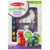 Melissa & Doug Created by Me! Dinosaur Figurines Craft Kit (2 Resin Dinosaurs, 6 Paints, Paintbrush)
