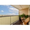 ColourTree 3' x 10' Beige Balcony Privacy Screen - Apartment Porch Railing Patio Fence Windscreen Fabric Cloth - Commercial Grade 170 GSM - 3 Years Warranty - We Make Custom Size