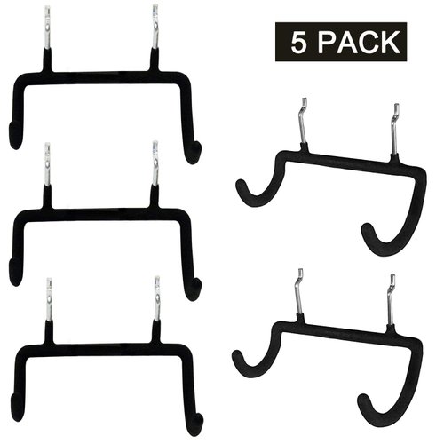 Menecor 5PCS Pegboard Drill Holder Pegboard Double Hooks Drill Hook for Drill,Accessories Bag,Other Power Tools etc