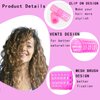 Ulifebetter 30Pcs Self Grip No Heat Heatless Curlers Set - Plastic Rollers in 5 Sizes with Comb and Clips for Short, Fine, Thin Hair