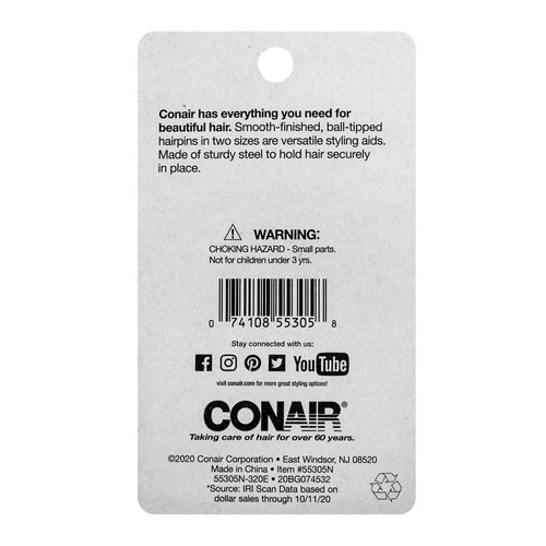 Con Blk Hair Pins 100ct Size Ea