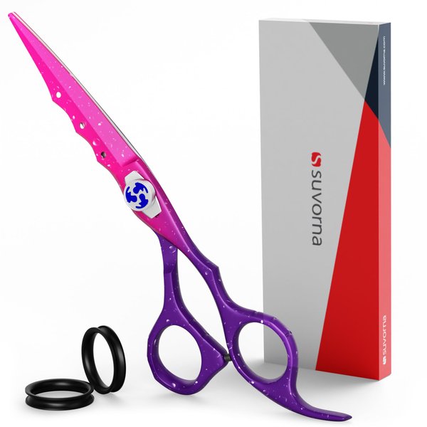 Suvorna Barber Scissors | hair shears professional | haircutting scissors for adults | Hair Scissors Women & Men | Hairdresser Scissors | Hair Scissors Professional | Haircut Scissors