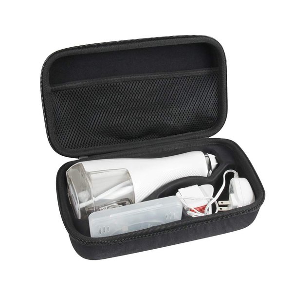 Hermitshell Hard Case Storage Bag Fits Waterpik Cordless Advanced Water Flosser WP-560 WP-562 wp-563 (Black)