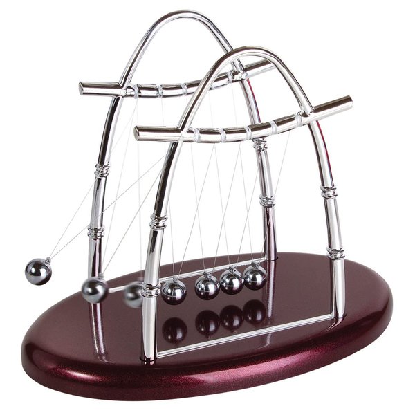 Newtons Cradle Balance Balls Physics Pendulum Science Desk Office Classic Toys