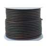 Cords Essentials Round Genuine Leather String Cord, Rope for Jewelry Making, Necklaces, Bracelets, Kumihimo Braiding, Wraps, Crafts and Hobby Projects (Distressed Dark Brown, 2.0 MM)
