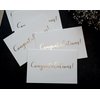 50 Pack Congratulations Card – Elegant Greeting Cards With ‘’Congratulations’’ Embossed In Gold Foil Letters – For Engagement, Graduation, Wedding - 52 Kraft Envelopes Included - 4" x 6" - White