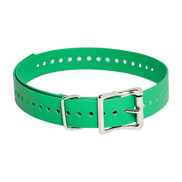 SportDOG Brand 1 Inch Collar Straps - Waterproof and Rustproof - Tightly Spaced Holes for Proper Fit - Green