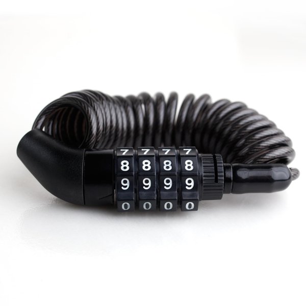 UP Security Small Combo Bike Lock Cable, Retractable Combination Cable Lock with Code, for Travel Safe Luggage, Suitcase, Scooter Ebike Bicycle Motorcycle Helmet Anti Theft, Outdoor Ski Snowboard