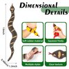 Niskaqsn 5PCS Realistic Rubber Snake,Soft and Stretchy Snake Toys for Kids,Fidget Toys for Adults,Squeeze Toys,Stretch Toys,Fake Snake Toys, Decoration Party Favors Prank Props Toys