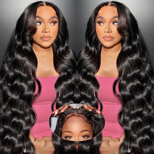 Flady Wear and Go Glueless Wigs Human Hair Pre Cut Body Wave HD Lace Front Wigs Human Hair Pre Plucked Ready to Wear Wigs Glueless Human Hair Wig 7x5 Lace Closure Wigs For Black Women 200 Density