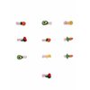 Generic 10 pcs Cartoon&Fruits Hair Clips Set Cute Barrettes Snap Hair Clips Headband Hairpins Hair Accessories Gift For Women Teens Girls #6, Yellow