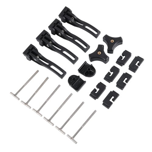 DICMIC Universal Replacement and Accessories Part Kit for Hard Tri-fold & Quad-fold Truck Bed Cover Include Nut, T-Bolt and Tonneau Cover Clamp, 4X Rear Clamp