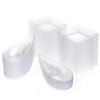 Juvale Mini Appetizer Plates and Tear Drop Spoons for Weddings (Clear, 72 Pieces)