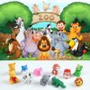 3 otters 50PCS Animal Pencil Erasers, Desk Pets for Kids Classroom, Cute Erasers Back to School Supplies for Kids, Party Favors