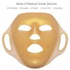 GELMAY 2 Pack Gold Moisturizing Face Mask - Silicone Facial Mask Sheet - Reusable 3D Face Mask Cover for Women Skincare - Hydrotherapy Patch Wrap for Beauty Prevent Evaporation