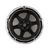 DS Racing Drift Element 1/10 RC Drift Car Rims Wheels, Set of 2, 6-Spoke, Adjustable Offset, Compatible with Yokomo YD MD RD, MST RMX, Reve D RDX, Redcat RDS, HPI, Tamiya TT (Black w/Chrome Lip)
