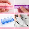 NICEMOVIC 8 Pack Two Sided Nail Brush for Cleaning Fingernails, Nylon Bristles Nail Scrubber Brush Fingernail Brush Manicure Tools Scrub Cleaning Brushes Kit Use for Toe Nail Cleaning (Random Colors)