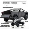 Cybertruck Toy Trucks Toy Cars with Motorcycle Diecast Metal Cybertruck Model Pickup Truck 1/32 Toy Sound and Light Effect Gift Age for 6 Year and Up