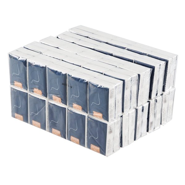 Afromy 100-Pack 4-Ply Facial Tissues, Bulk Pocket-Size Facial Tissues, White