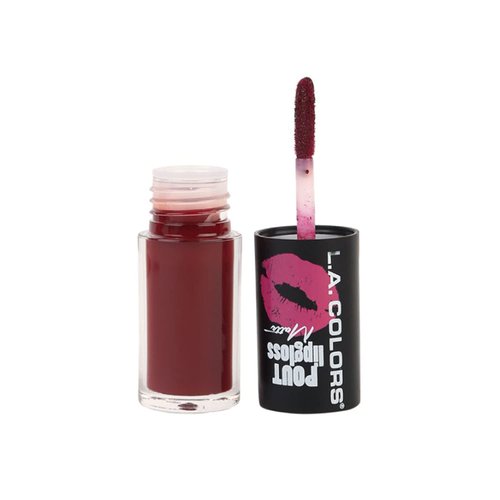 L.A. COLORS 1 Pout Matte LipGloss [ CLG632 XOXO ] Lip Gloss Stick + Free Zipper Bag