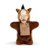 DEMDACO Animalcraft Black and Brown 11 Inch Stuffed Plush Puppet Polka The Appaloosa Horse