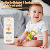 Baby sensory release toy, baby release pressure ball, baby car seat toy, gift for newborn boys and girls 0-6, 6-12 months old baby bell chew toy, 1-3 years old preschool education and learning toy