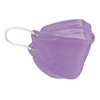 5 Layer Protection Disposable Adult Face mask with 3-Panel Flat Fold Design Structure for Indoor & Outdoor Usage│Made in USA - (5 pcs) (Lavender Purple)