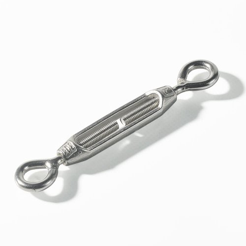 Cozihom M4 Eye & Eye/O to O Turnbuckle 304 Stainless Steel, Hardware Kit for Wire Rope Tension Heavy Duty, for Sun Shade, Tent Installation, Anti-Rust, 6 Packs