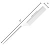 8.8 Inch White Metal Tail Comb (2 Pack) Carbon Fiber and Stainless Steel Pintail | Lightweight | Rat Tail Styling Combs for all Hair Types | Fine Tooth Teasing Comb Set (White 2 Pack)