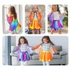 D.Q.Z Kids Fairy Butterfly-Wings Costume for Girls Halloween Butterfly Costumes & Rainbow Tutu Dress Up Party Supplies (Multicolor)