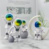 LUOZZY 8 Pcs Astronaut Figurines Cake Topper Miniature Astronaut Toys Outer Space Cake Decorations Spaceman Statues for Space Theme Party Decorations