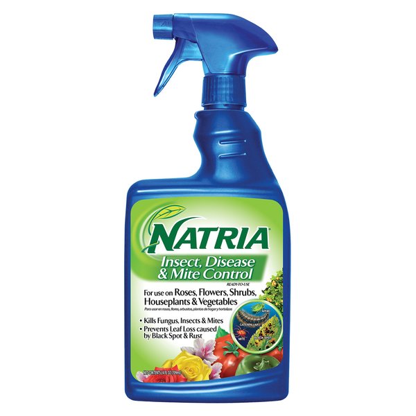 Natria 707100D Insect, Disease & Mite Control Effective Fungicide, Pesticide & Miticide, 24 Oz (Packaging may vary)