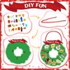 Geetery 24 Pack Sunday School Religious Crafts for Kids Names of Jesus Wreath Craft Kit DIY Hanging Christmas Ornament Craft Kit Christmas Crafts for Kids Paper Craft Kits Fun Home Activities