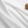Chyhomenyc 2 Panels White Kitchen Curtains 36 Inch Length Tier Curtains, Faux Linen Textured Small Cafe Curtains, Light Filtering Short Window Curtains for Bathroom Basement, 30x36 inch, 2PCS