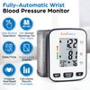 LotFancy Wrist Blood Pressure Monitor for Home Use, Blood Pressure Machine Adjustable Wrist Cuff (5.3”-8.5”) Digital BP Machine with Large LCD Display, 120 Memory with Carrying Case