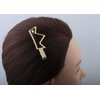 MAHAVIMOKSA 20pcs KC Gold Alligator Hair Clips Metal Barrettes Hair Clips for Women and Girls DIY Craft (70x26mm Crown)