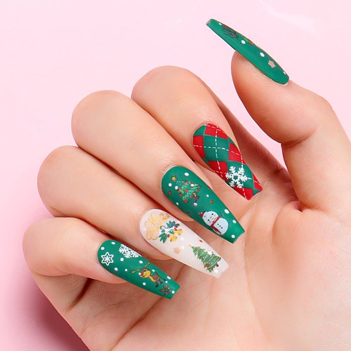 AIMEILI Fall Gel Nail Polish Red Glitter Emerald Green Black Golden Nail Polish Gel Gifts for Women, Set of 12pcs X 8ml - Kit Set 5