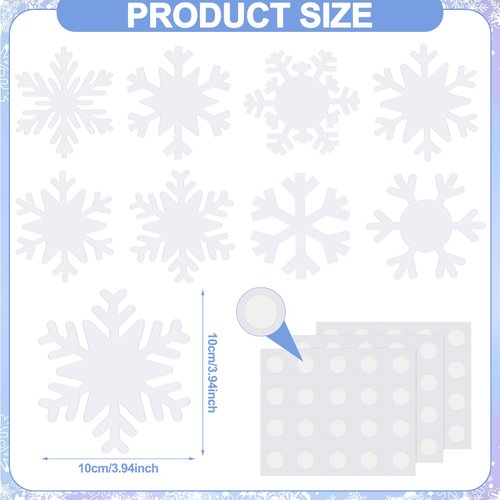 Seajan 200 Pcs Winter Snowflake Cutouts Winter Paper Snowflakes Bulletin Board Cutouts Single Color Creative Paper Winter Snowflake Decoration for Bulletin Board Classroom Decor Xmas Party Supplies