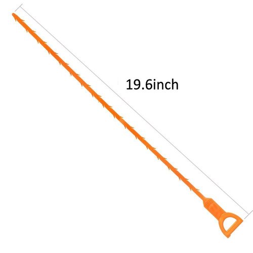 MIFXIN Hair Drain Clog Remover 20 Inch Flexible Hair Drain Catcher Sewer Pipe Cleaner Relief Cleaning Tool for Sink Tube Drain, Perfect for Strainers Pipes Bathroom Kitchen Shower (4 Pack)