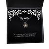 Reusable Wife Gifts, to The woman who has always been my biggest fan: Happy birthday!, Wife Crown Pendant Necklace from Husband, Birthday crown pendant necklace gift ideas, Birthday crown pendant