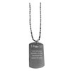 Hat Shark 1 Peter 5:7 Bible Verse - Luggage Metal Chain Necklace Military Dog Tag