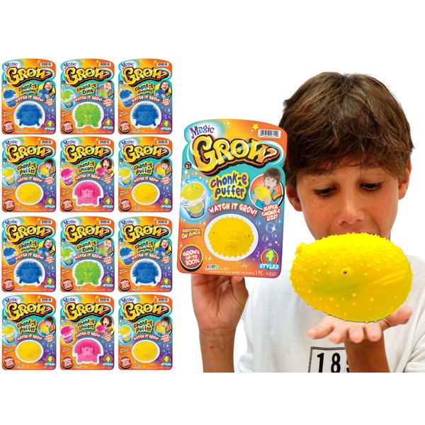 JA-RU Squishy Magic Grow Animals (12 Pack Assorted) Sea Creatures & Dinosaur Water Growing Toys. Dinosaur Party Favors, Classroom Prizes & Goodie Bags Stuffers for Kids. 314-12s