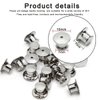Betoplin 30 Pieces Pin Backs Locking, Metal Pin Backings Pin Keepers Clasp for Brooches, Silver
